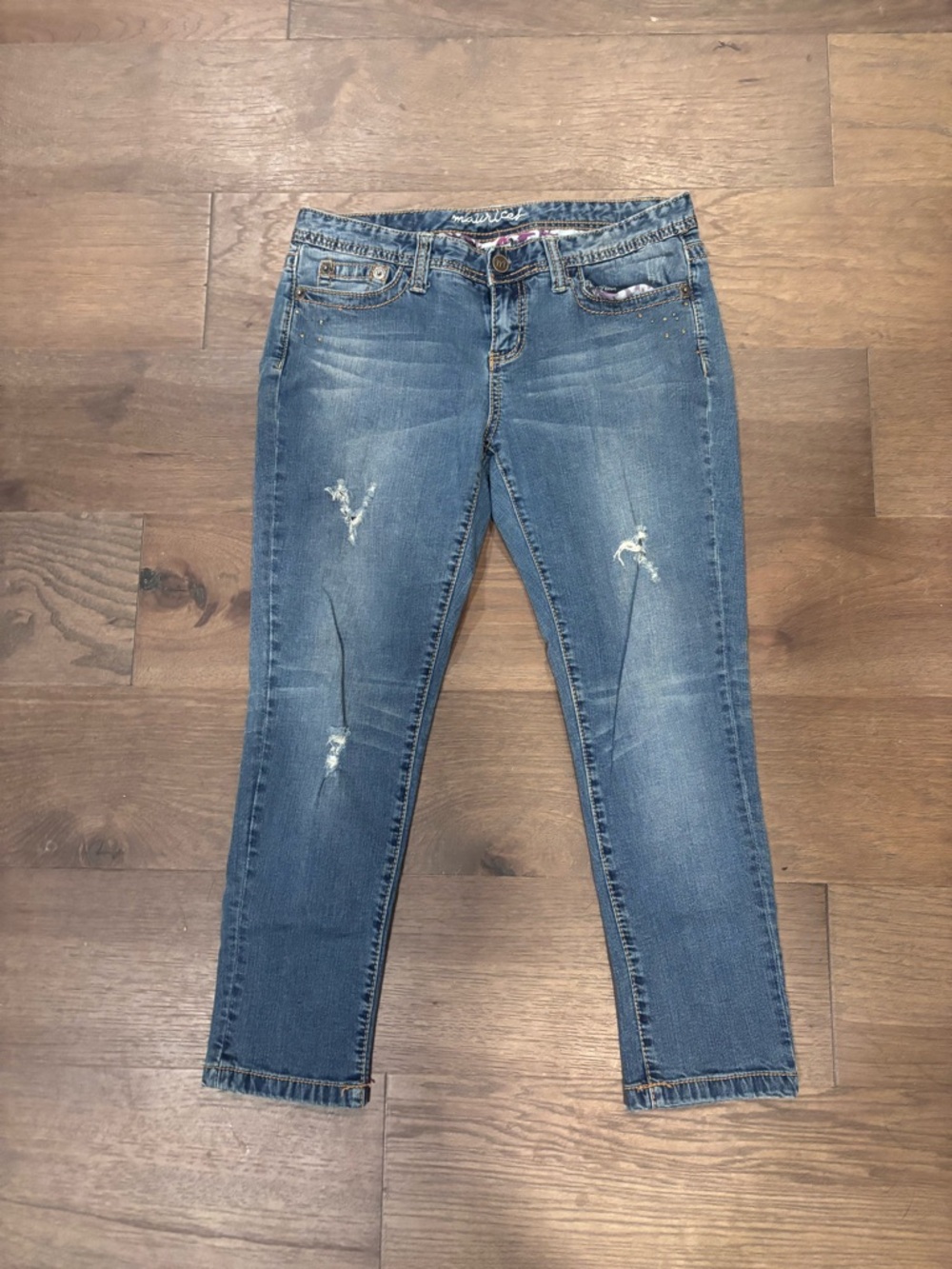 Women’s Maurice’s Distressed Cropped Jeans Size 9/10 Reg